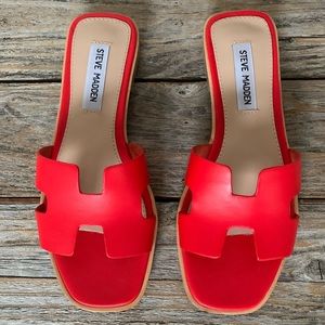 Steve Madden Hawthorne Red Sandal